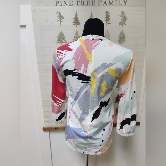 Stella & Mavis Abstract Paint Splatter Top - Small - Picture 7 of 11